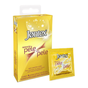 PRESERVATIVO JONTEX PELE COM PELE 4UN