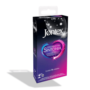 PRESERVATIVO JONTEX ORGASMO EM SINTONIA 4UN
