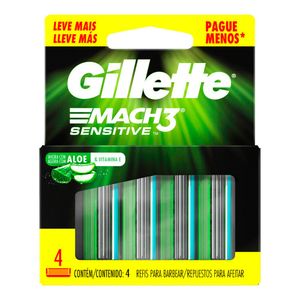 CARGA GILLETTE MACH3 SENSITIVE LEVE 4 E PAGUE 3(EDIÇÃO LIMIT