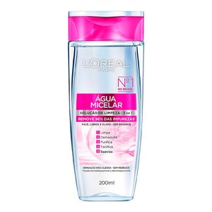 LOREAL AGUA MICELAR SOLUÇAO DE LIMPEZA FACIAL 5EM1 200ML