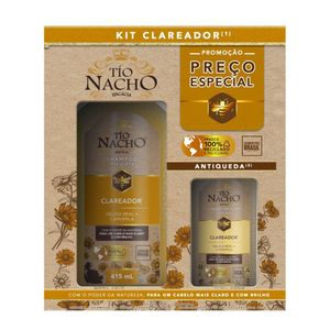 KIT SHAMPOO TIO NACHO ANTIQUEDA CLAREADOR 415ML+COND 200ML