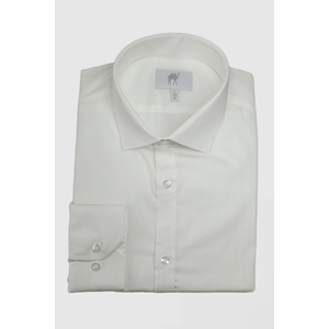 Camisa Camelo Manga Longa Regular Fio 50 Branco