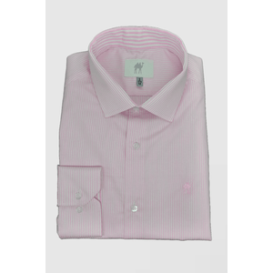 Camisa Custom Sem Bolso Manga Longa Rosa
