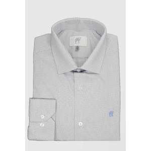 Camisa Manga Longa  sem Bolso Xadrez Marinho