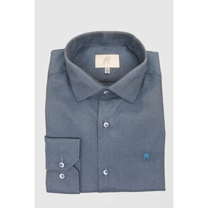 Camisa Manga Longa Custom Azul Médio