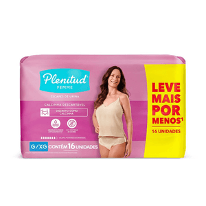 ROUPA INTIMA PLENITUD FEMME G/XG 16UN
