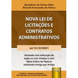 NOVA LEI DE LICITACOES E CONTRATOS ADMINISTRATIVOS - LEI Nº 14.133/2021