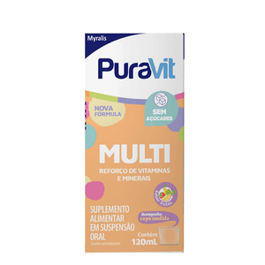 PURAVIT MULTI SUSPENSAO ORAL MULTI FRUTAS 120ML