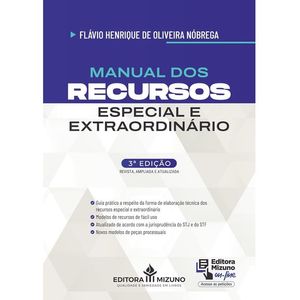 MANUAL DOS RECURSOS ESPECIAL E EXTRAORDINARIO