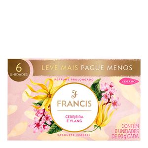 KIT SABONETE FRANCIS ROSA 6UN 90G