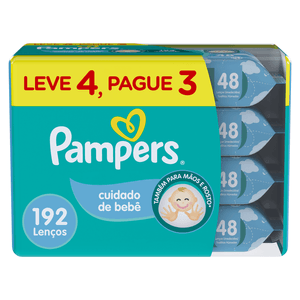 LENÇOS UMEDECIDOS PAMPERS CHEIRINHO DE BEBE L4P3