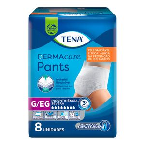ROUPA INTIMA DESCARTAVEL TENA PANTS DERMACARE G/EG 8UN