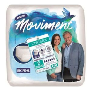ROUPA INTIMA DESCARTAVEL BIGFRAL MOVIMENT P/M 8UN