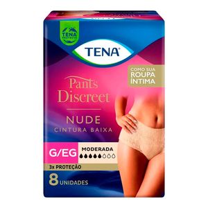 ROUPA INTIMA TENA PANTIS DISCREET NUDE G 8UN