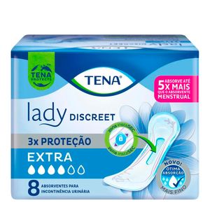 ABSORVENTE GERIATRICO TENA LADY DISCREET EXTRA 8UN