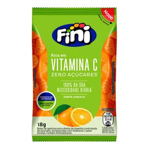 VITAMINA C FINI SABOR LARANJA BALAS DE GELATINA 18G