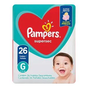 FRALDA PAMPERS SUPERSEC G 26UN