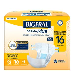 FRALDA BIGFRAL PLUS GERIATRICA G 16UN