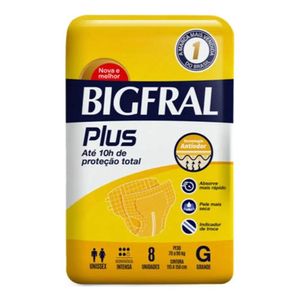 FRALDA BIGFRAL PLUS GERIATRICA G 8UN