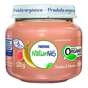 PAPINHA NESTLE ORGANICA GOIABA E BANANA 120G