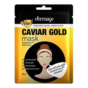 DERMAGE MASCARA FACIAL HIDRATANTE CAVIAR GOLD MASK 10G