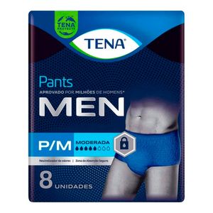ROUPA INTIMA DESCARTAVEL TENA PANTS MEN P/M 8UN