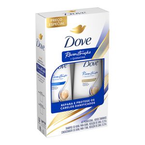 KIT DOVE SHAMPOO+COND RECONSTRUÇAO+QUERATINA 350ML