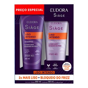 KIT EUDORA SIAGE LISO INTENSO SH+COND 200ML/125ML