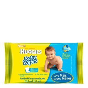LENÇO UMEDECIDO HUGGIES BABY WIPES 96UN