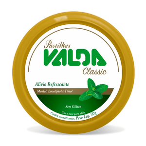 VALDA PASTILHA CLASSIC LATA 50G