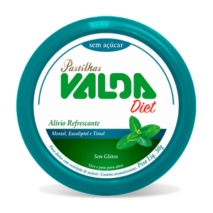 VALDA DIET PASTILHA LATA 50G