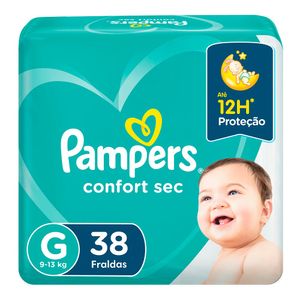 FRALDA PAMPERS CONFORT SEC G 38UN
