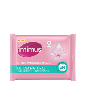 LENÇO UMEDECIDO INTIMUS PARA HIGIENE INTIMA SEM PERFUME 16UN