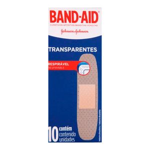 CURATIVO BAND AID TRANSPARENTE 10UN