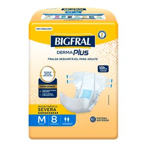 FRALDA BIGFRAL DERMAPLUS M 8UN