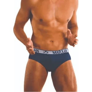Cueca Marxan Slip em Algodão com Elástico Exposto 95 Kit C/3