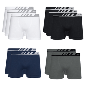 Cueca Lupo Boxer Microfibra Sem Costura 671 Kit C/10