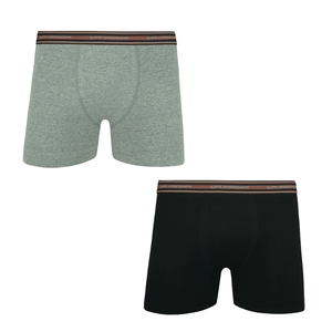 Cueca Lupo Boxer Algodão Com Elastano  523-088 Kit C/2