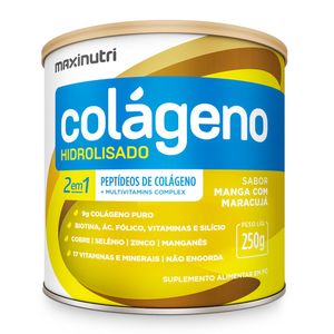 COLAGENO HIDROLISADO 2EM1 MAXINUTRI MANGA+MARACUJA 250G
