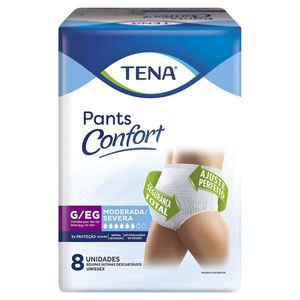 ROUPA INTIMA DESCARTAVEL TENA PANTS CONFORT UNISSEX G/EG 8UN