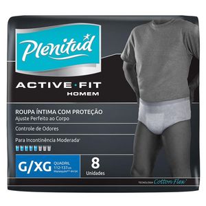 ROUPA INTIMA DESCARTAVEL PLENITUD ACTIVE FIT HOMEM G/XG 8UN