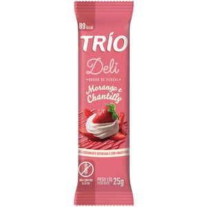 TRIO BARRA DE CEREAIS MORANGO COM CHANTILLY LIGHT 20G