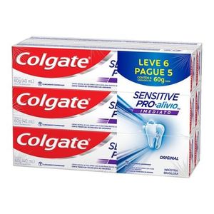 CREME DENTAL COLGATE SENSITIVE PRO ALIVIO IMEDIATO 6UN 60G
