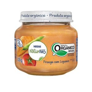 PAPINHA NESTLE NATURNES FRANGO COM LEGUMES ORGANICA 115G