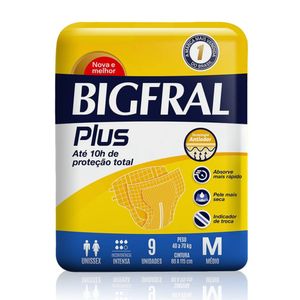 FRALDA BIGFRAL PLUS GERIATRICA M 9UN