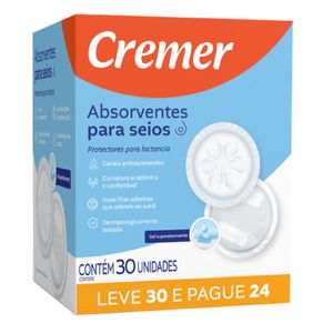 ABSORVENTE PARA SEIOS CREMER 24UN