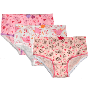 Calcinha Kellynha Infantil em Algodão Estampada 341 Kit C/3