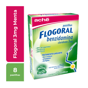 FLOGORAL MENTA 8PASTILHAS