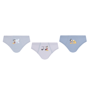 Cueca Lupo Slip Mickey em Algodão 111-089 Kit C/3