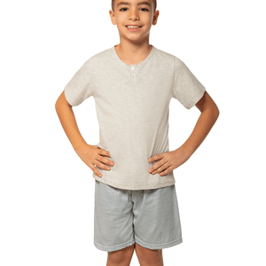 Pijama Infantil Listrado Henley Lupo 20532-001
